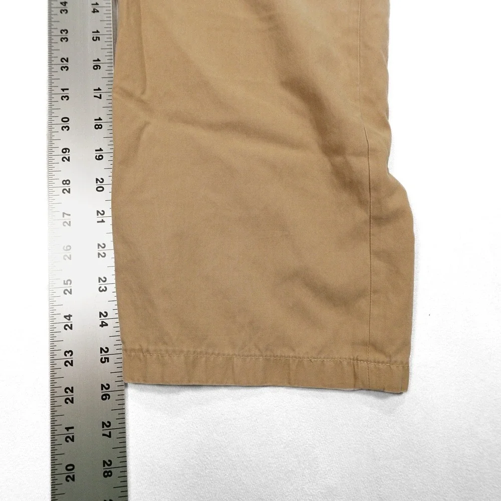 POLO RALPH LAUREN Men's 36x30 Tan Silk Cotton‎ Blend Straight Leg Chino Pants